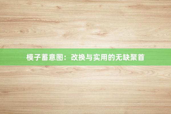 模子蓄意图：改换与实用的无缺聚首